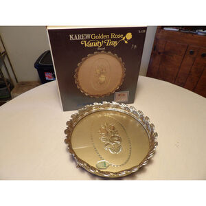 Karew Golden Rose Vanity Tray